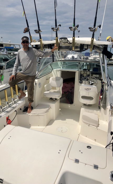 captain john mastrandrea aboard salmon limited sportfishing niagara