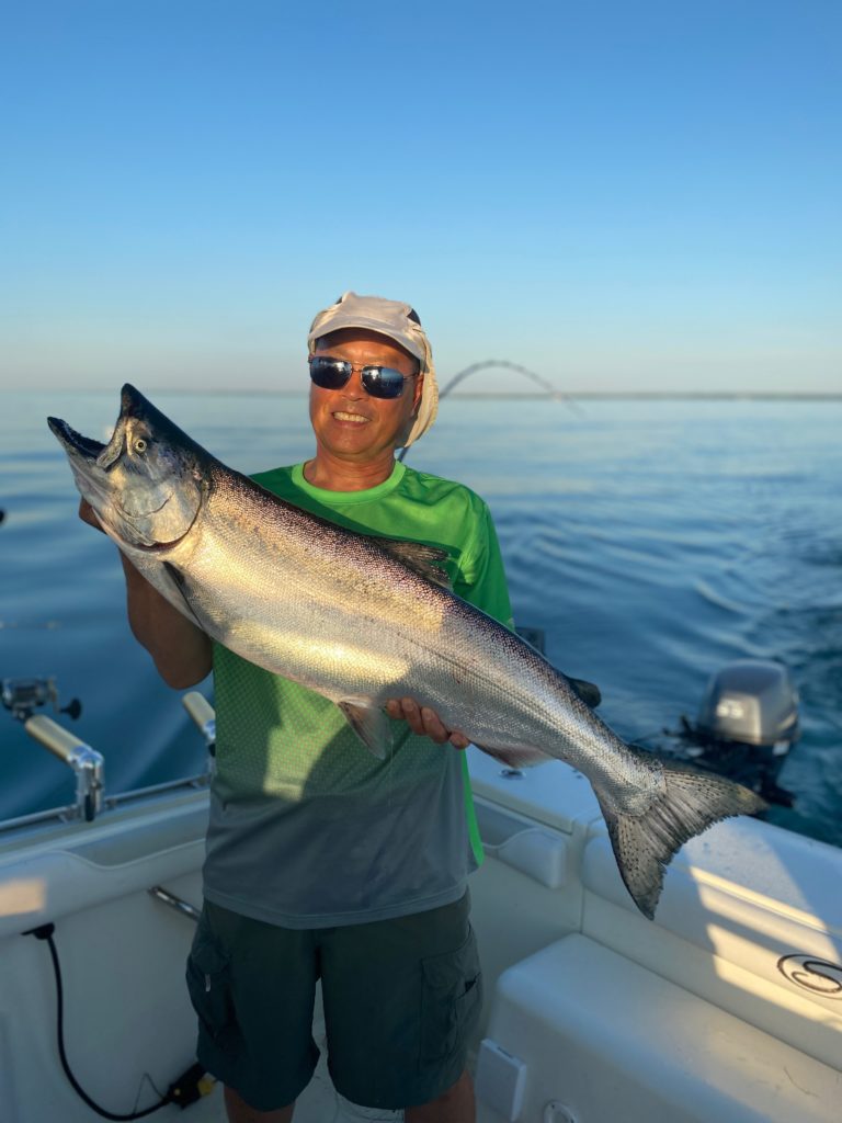 summer king salmon caught on our charter