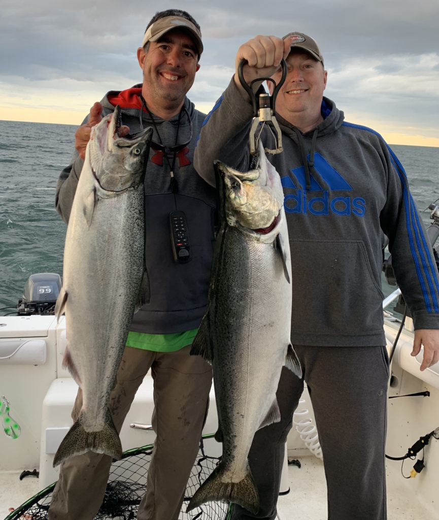 double chinook salmon with great friends